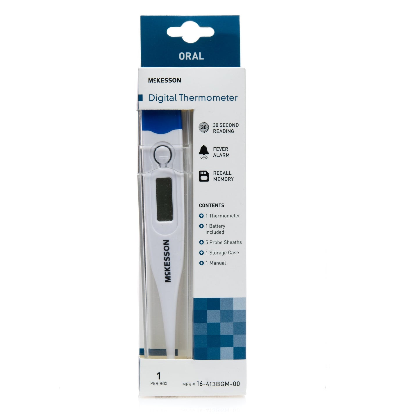 McKesson entrust™ Digital Oral Thermometer 16-413BGM-00