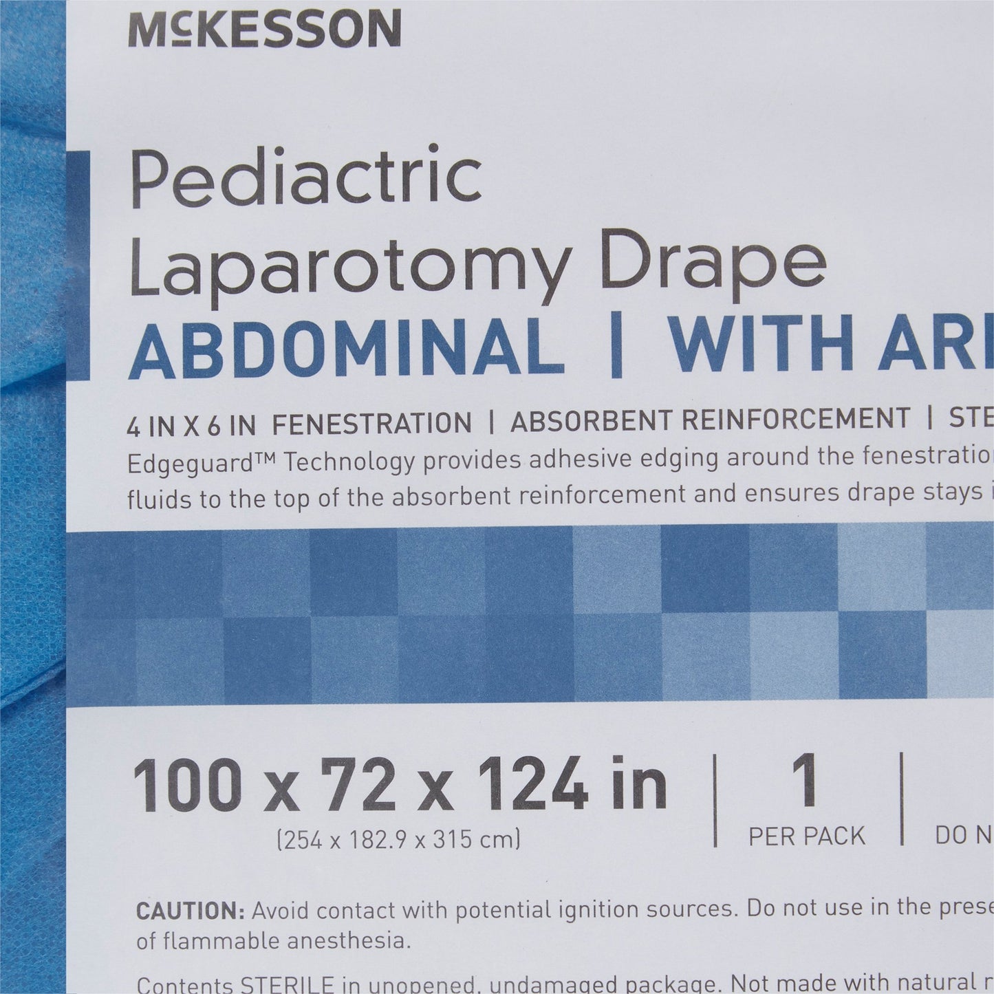 McKesson Sterile Pediatric Laparotomy Drape, 100 x 72 x 124 Inch 183-I80-05212G-S