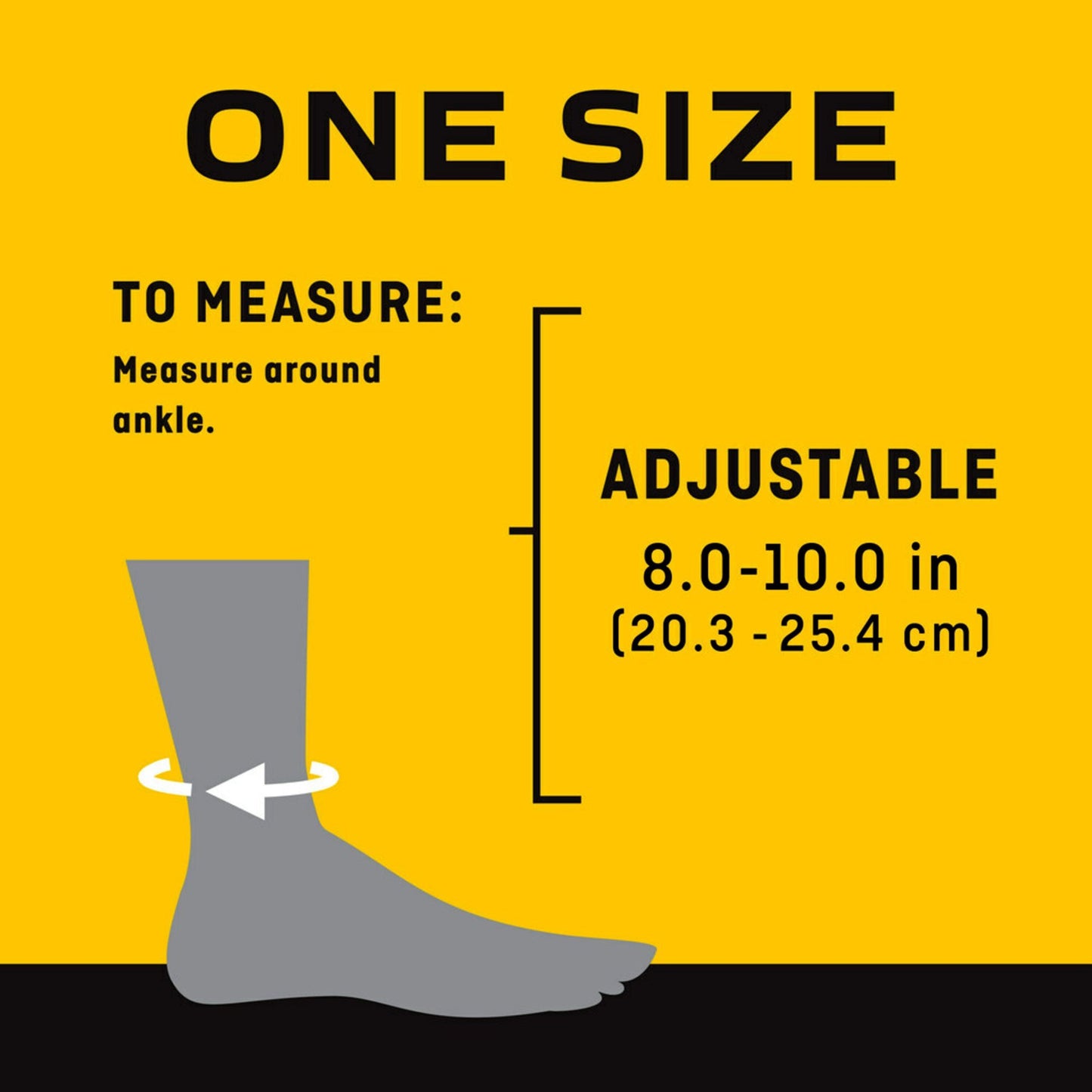 3M™ Futuro™ Ankle Performance Stabilizer, Adjustable, Adult, Black 46645ENR