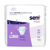 Unisex Adult Absorbent Underwear Seni® Active Super Plus Pull On with Tear Away Seams 2X-Large Disposable Heavy Absorbency - S-2X12-AP1