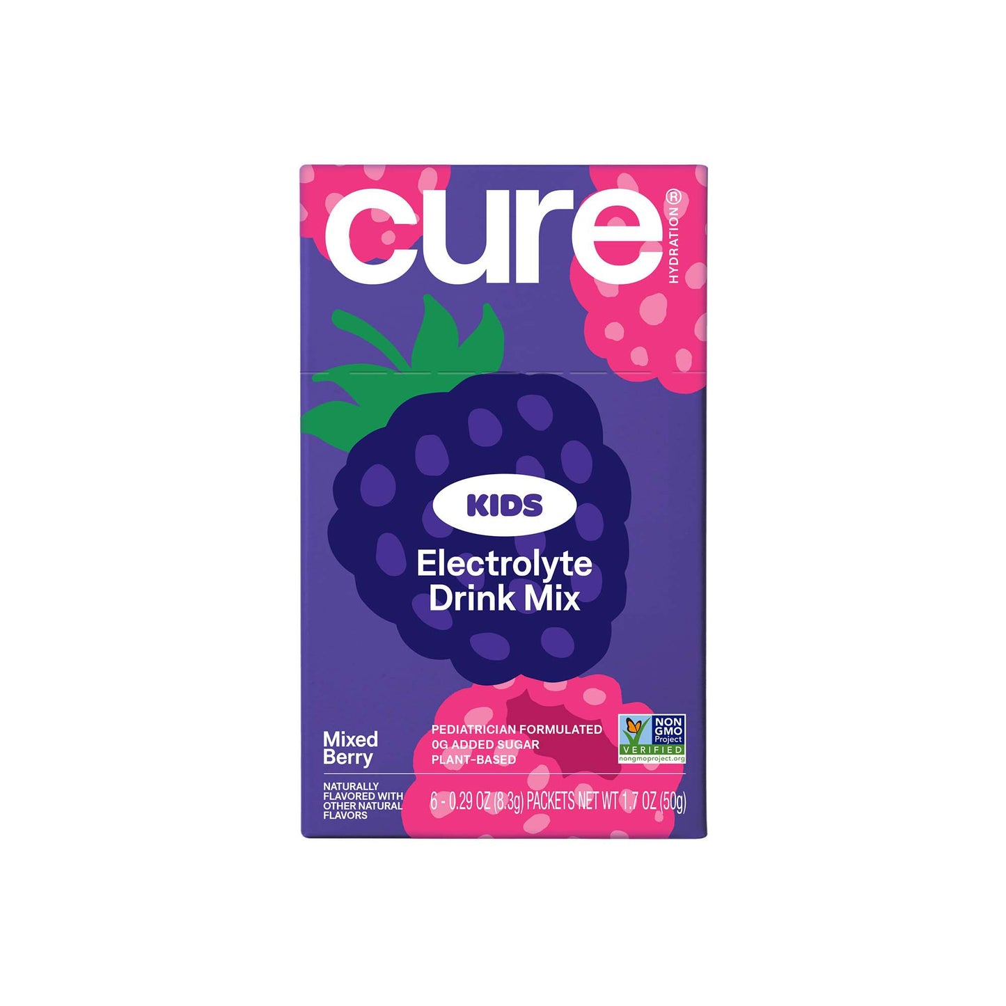 Cure® Kids Electrolyte Drink Mix, Mixed Berry, 7.5-gram Packet KM6003