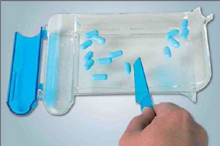 Pill Counting Tray Right-Handed, Clear Plastic, With Spatula - 23087