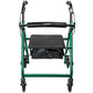 McKesson Folding Aluminum Four-Wheel Rollator, Green 146-R726GR