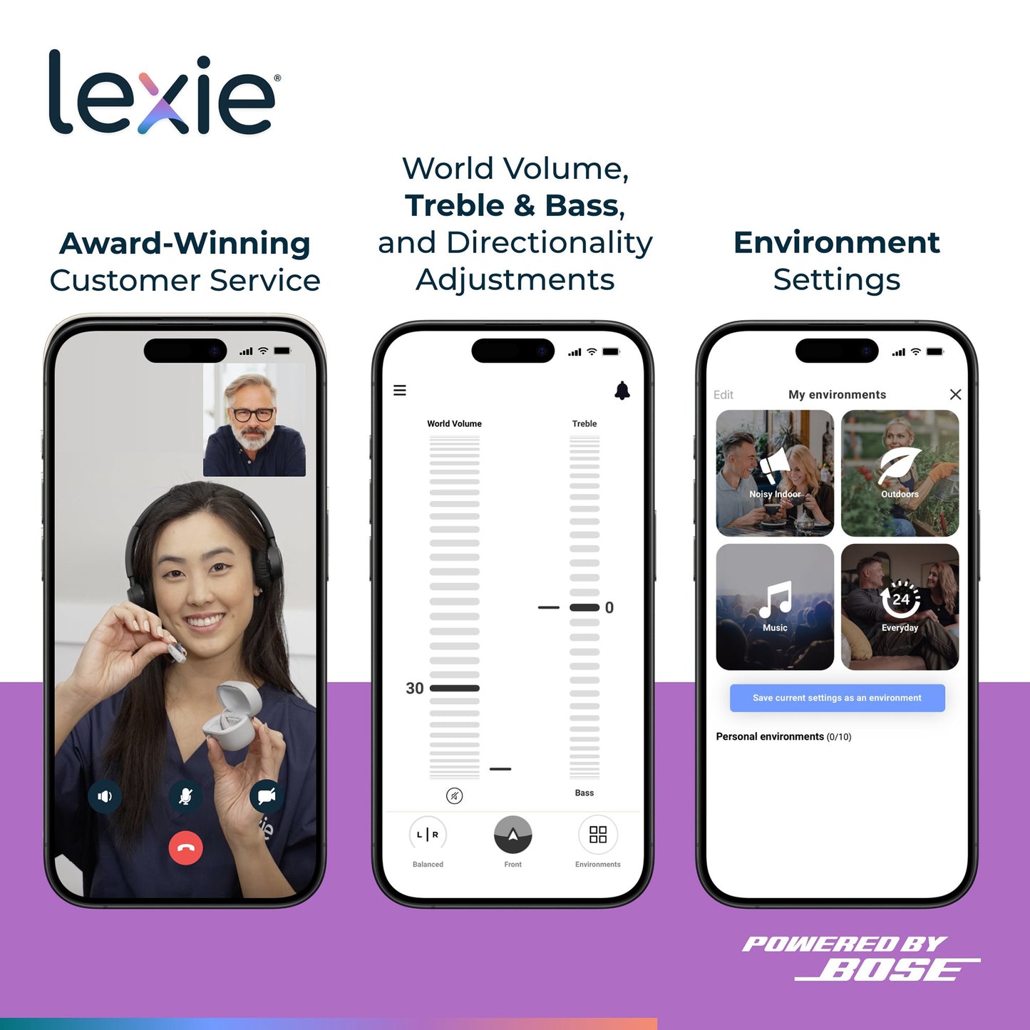 Lexie B1 Powered by Bose OTC Hearing Aid LBS00001B1