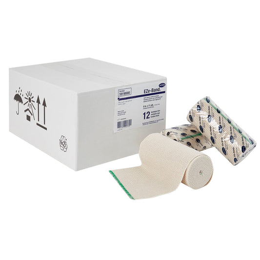 Hartmann EZe-Band LF Double Hook and Loop Closure Elastic Bandage, 6 Inch x 11 Yard 59190000, Box of 12