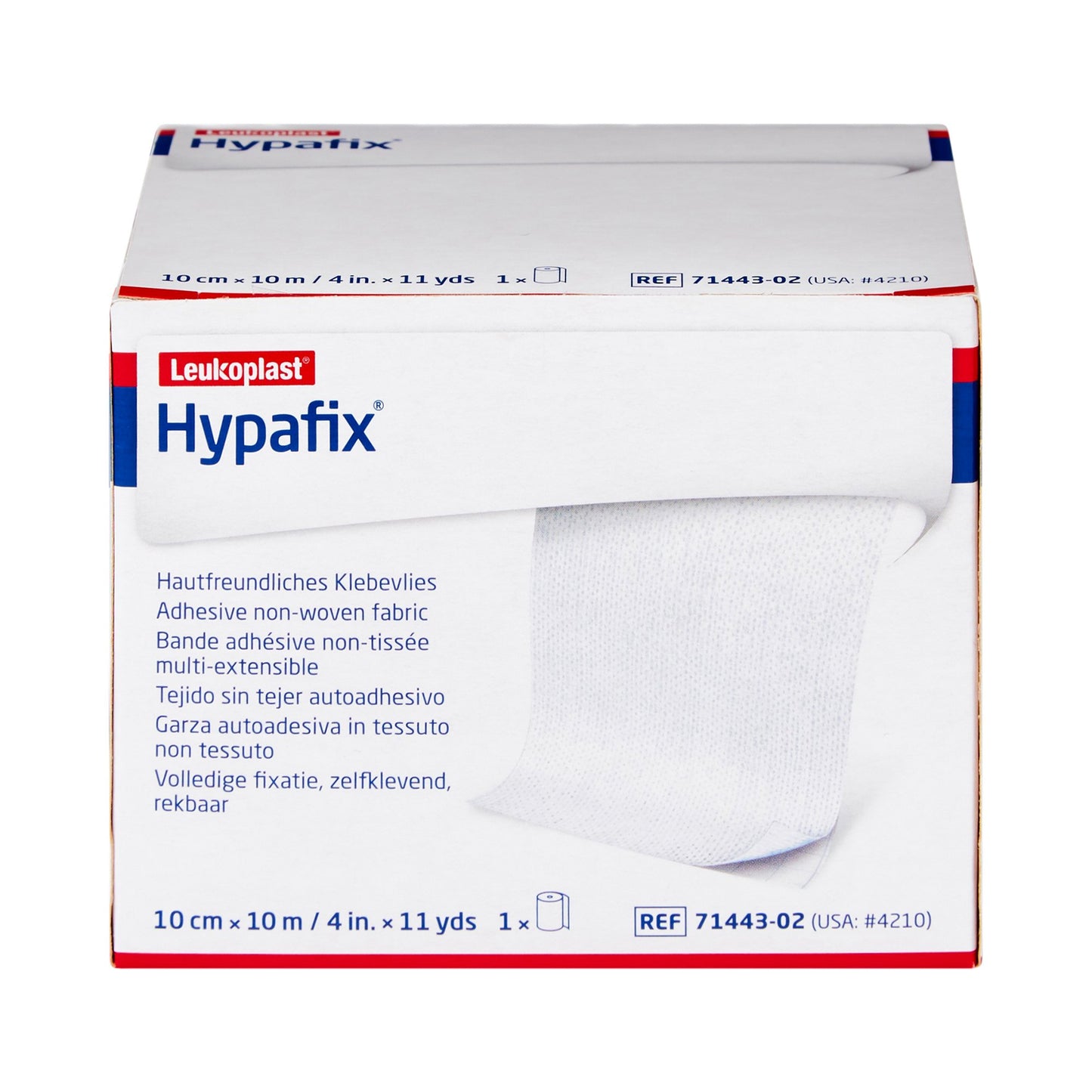 Hypafix® Nonwoven Dressing Retention Tape, 4 Inch x 10 Yard, White 4210