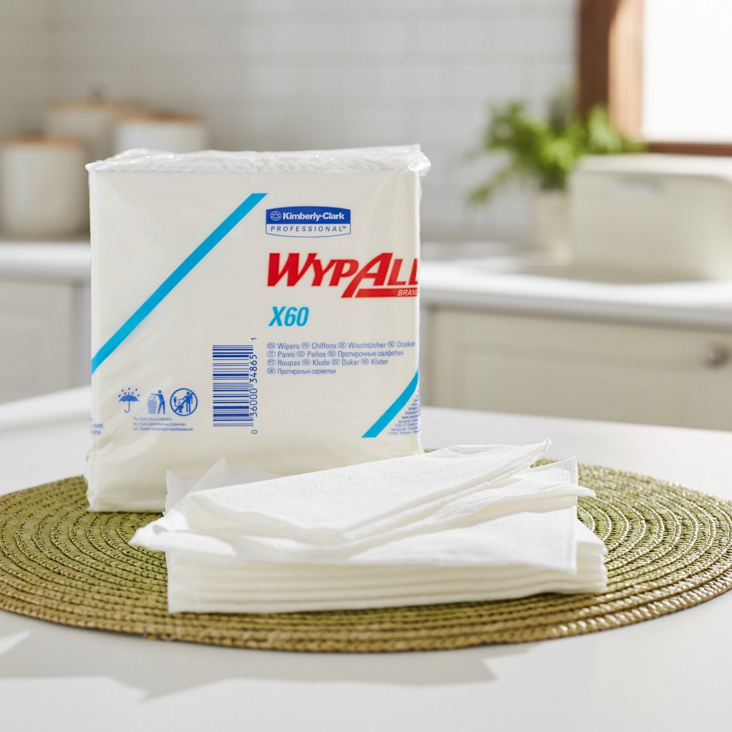 WypAll® X60 Task Wipe, Quarter Fold 34865