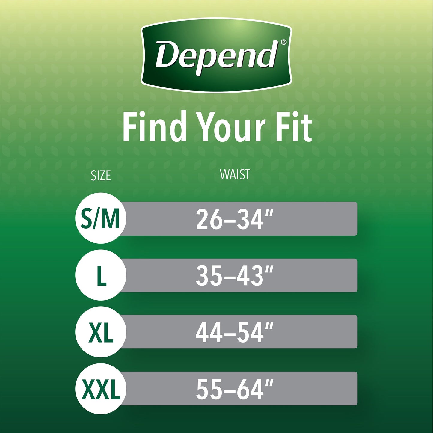 Depend® Fresh Protection™ Men's Maximum Absorbency Underwear, Small/Medium 43616