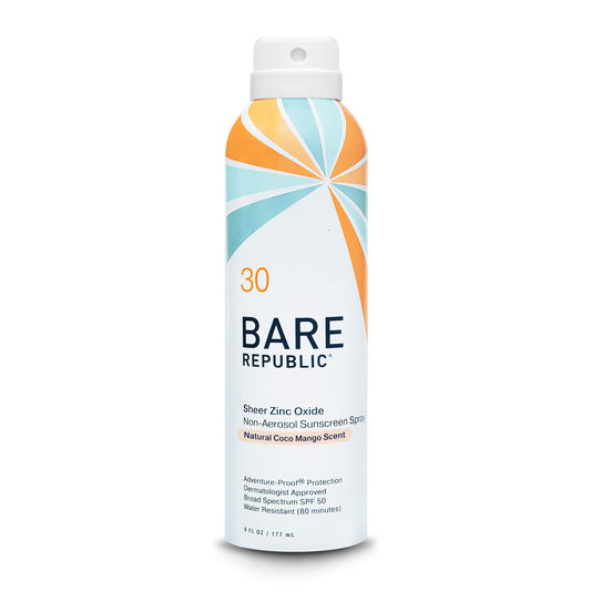 Sunscreen BARE Republic® Mineral SPF 30 Spray 6 oz. Aerosol Can BR10133