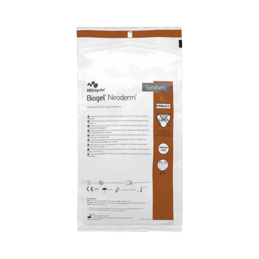 Molnlycke Biogel NeoDerm Polyisoprene Surgical Glove, Size 8, Light Brown 42980, Case of 200