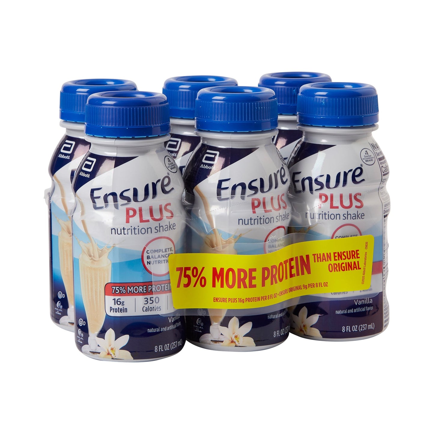 Ensure® Plus Nutrition Shake, Vanilla, 8-ounce bottle 57263