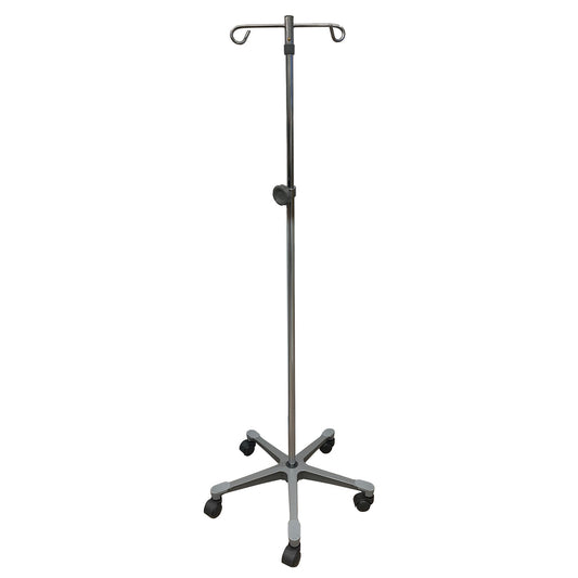 IV Stand Floor Stand 2 Hooks 4 Legs with Casters 16-11300