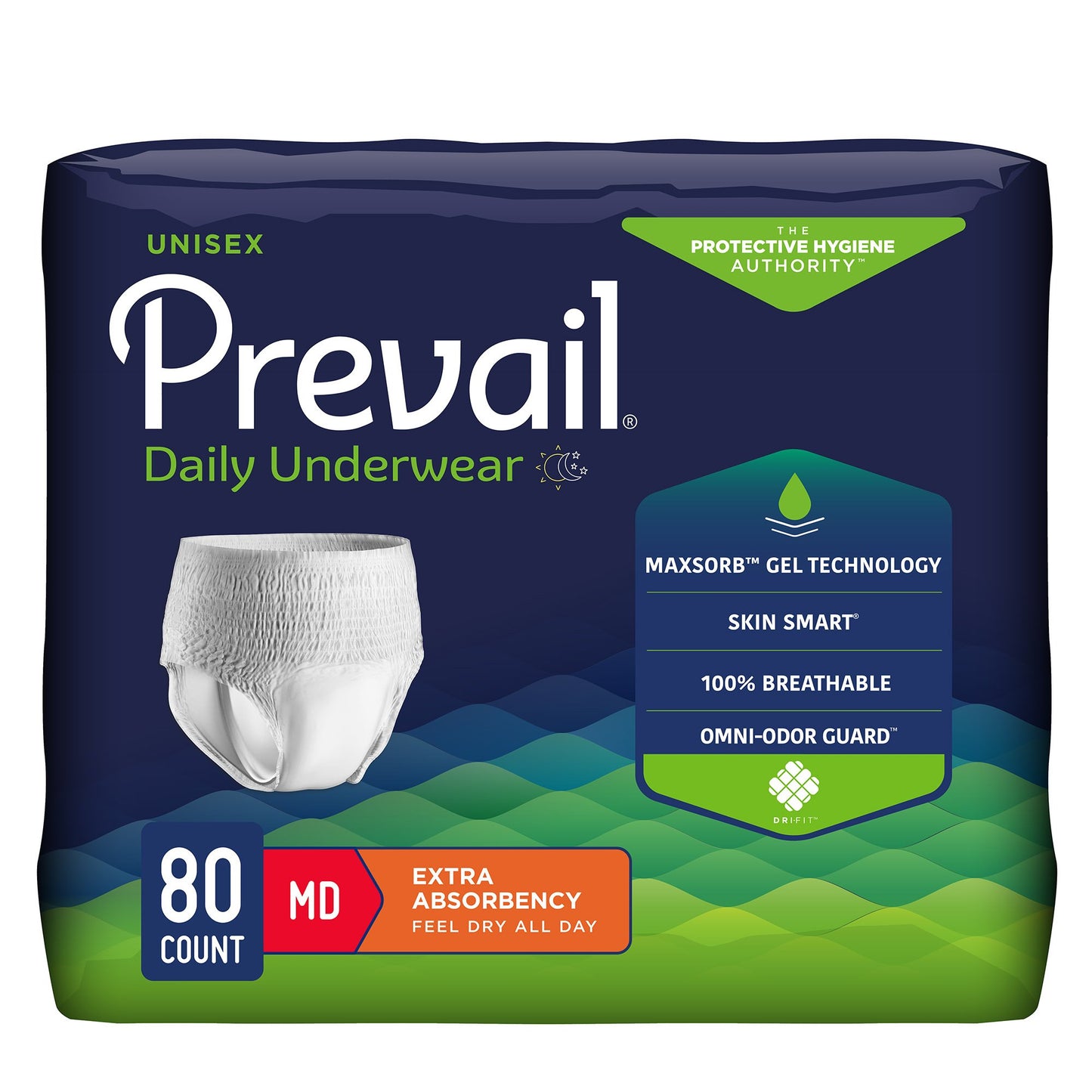 Prevail® Daily Underwear Extra Absorbent Underwear, Medium PV-512