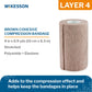 McKesson Self-adherent Closure 4 Layer Compression Bandage System 1008