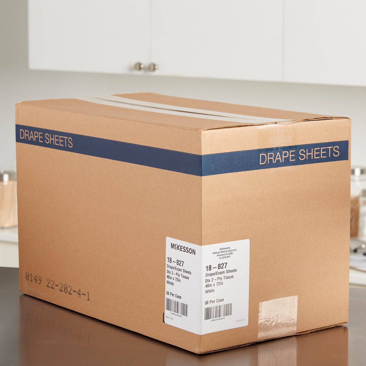 McKesson Nonsterile Physical Exam Drape, 40 x 72 Inch 18-827