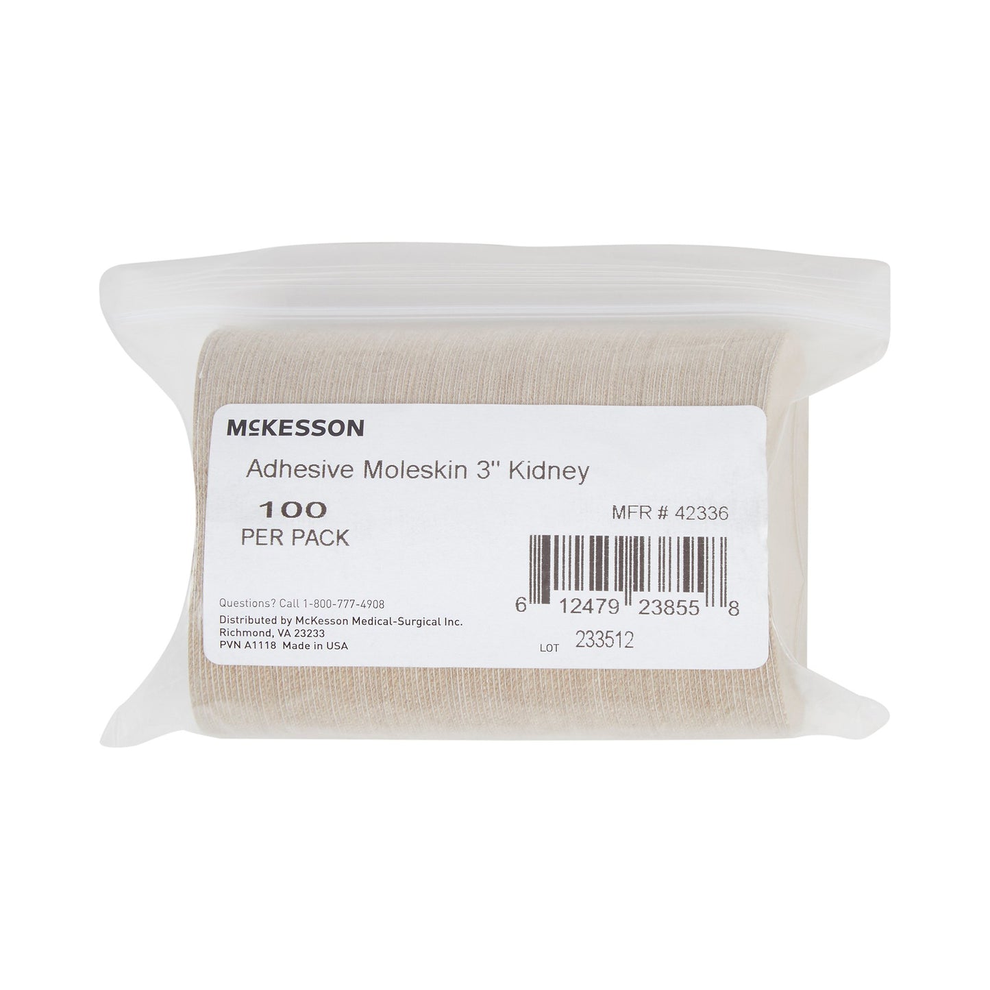 Protective Pad McKesson One Size Fits Most Adhesive Foot - 42336