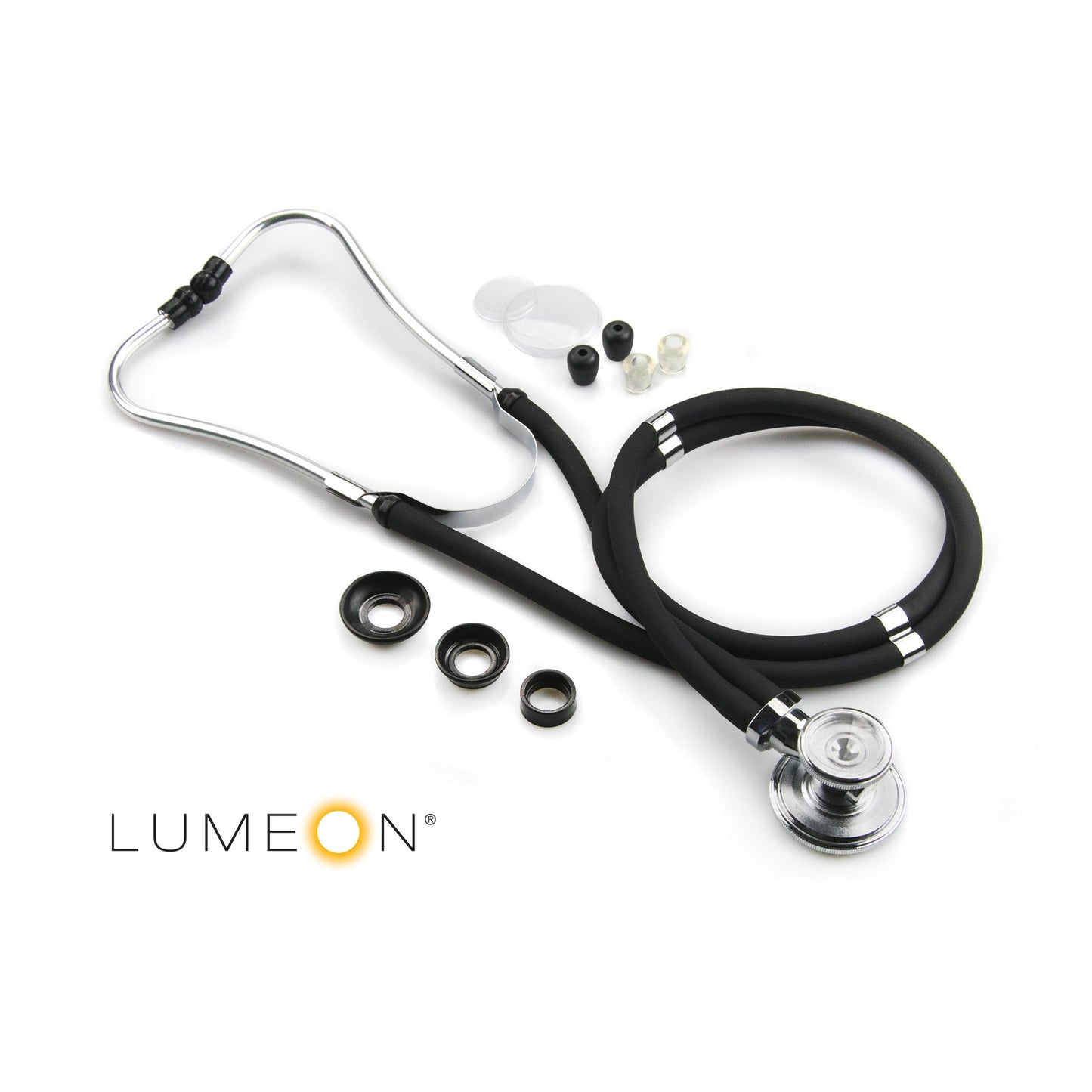 McKesson Lumeon Sprague Rappaport Stethoscope Double Lumen Black 641BKGM 01-641BKGM