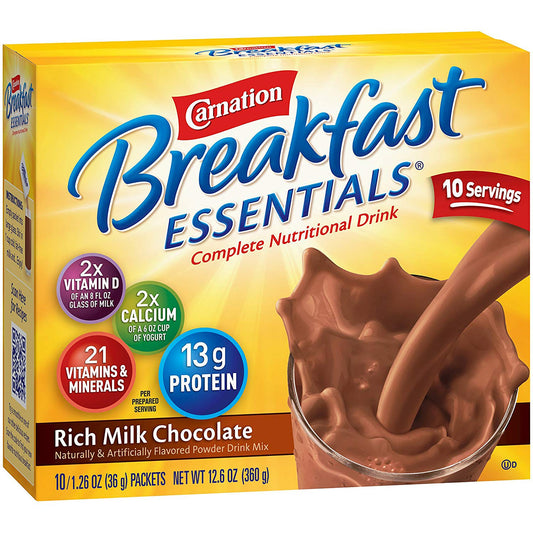 Carnation Breakfast Essentials® Chocolate Nutritional Drink 10050000530325