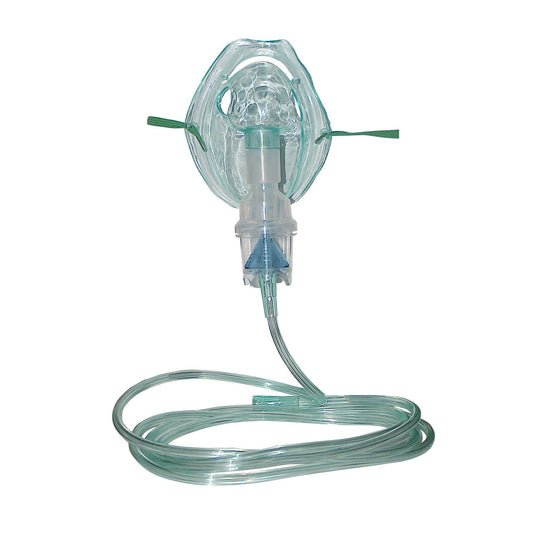Handheld Compressor Nebulizer System Small Volume Medication Cup Adult / Pediatric Aerosol Mask Delivery - NEB KIT 600