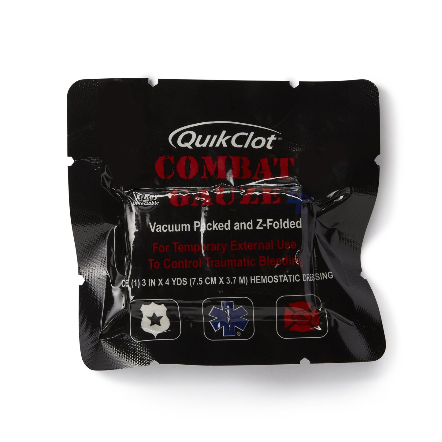 QuikClot Combat Gauze® LE Hemostatic Dressing, 3 Inch x 4 Yard 350