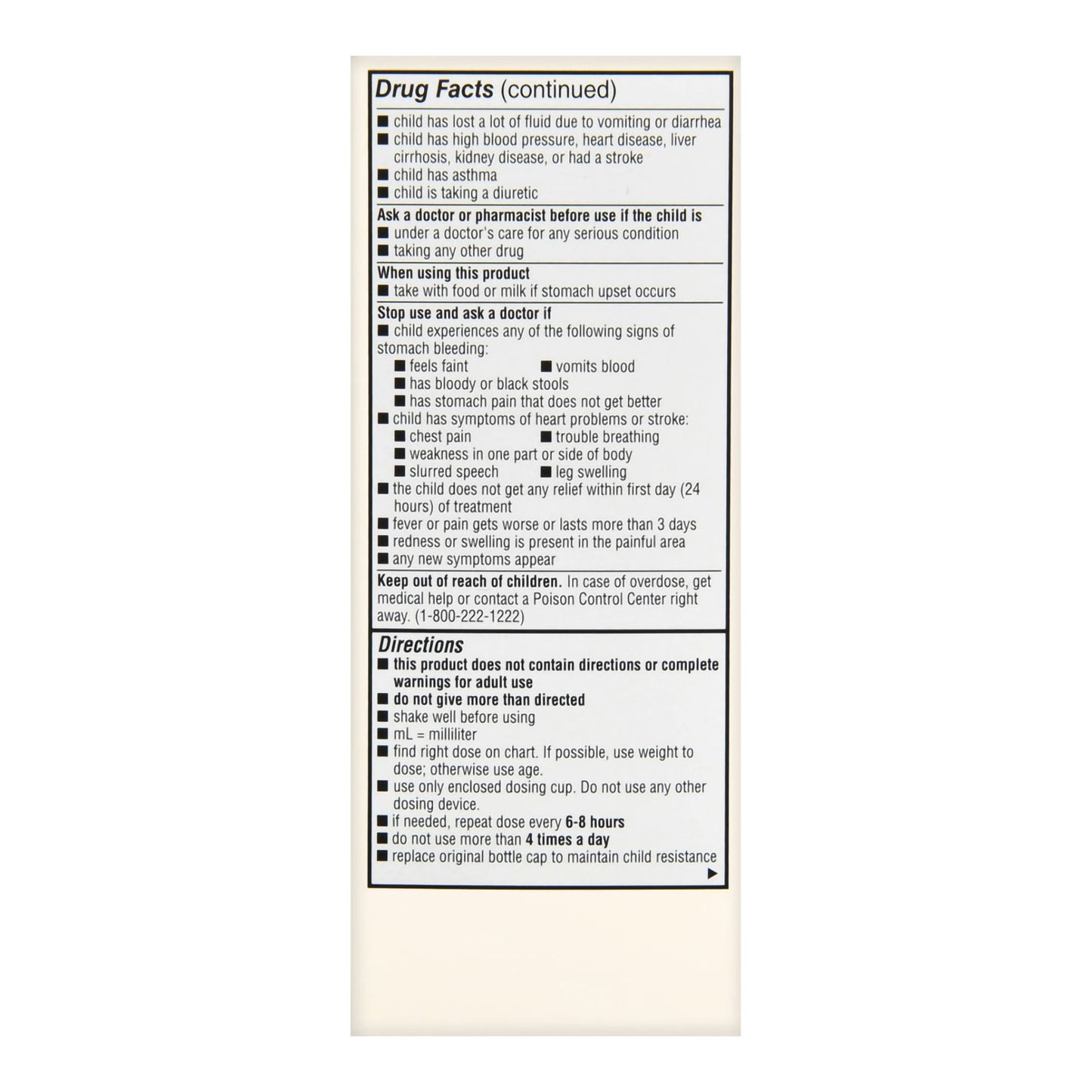 Foster & Thrive™ Children's Ibuprofen Oral Suspension Original Berry, 4 ounces 70677111501