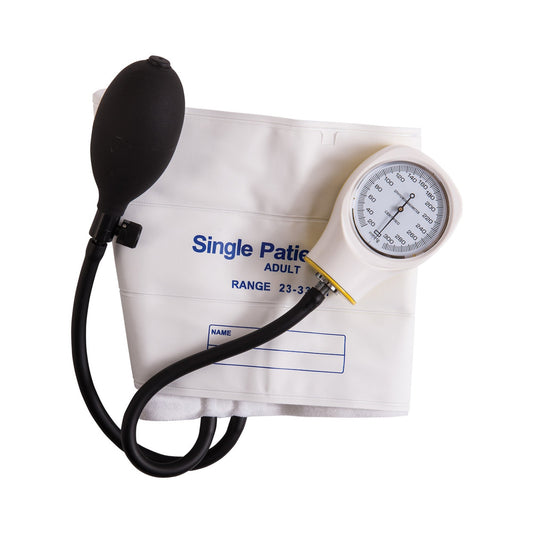 Mabis Healthcare Mabis Aneroid Sphygmomanometer, Large, White 06-148-196, Box of 5