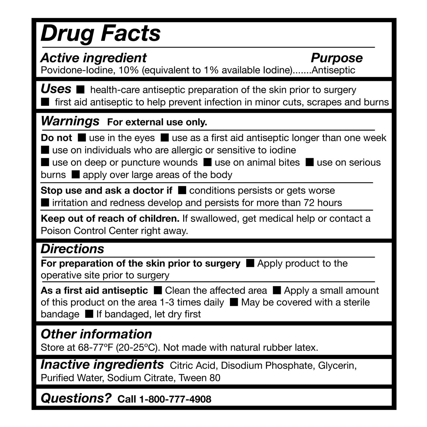 McKesson Prep Solution 16 oz. Flip-Top Bottle 035