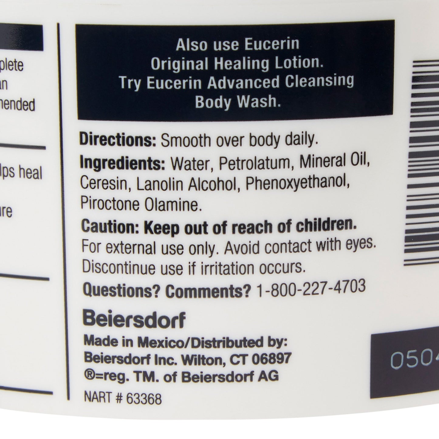 Eucerin® Original Healing Moisturizer, 16-ounce jar 72140000021