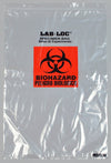 Specimen Transport Bag with Document Pouch Lab-Loc® 14 X 20 Inch Zip Closure Biohazard Symbol NonSterile - LABZ1420B