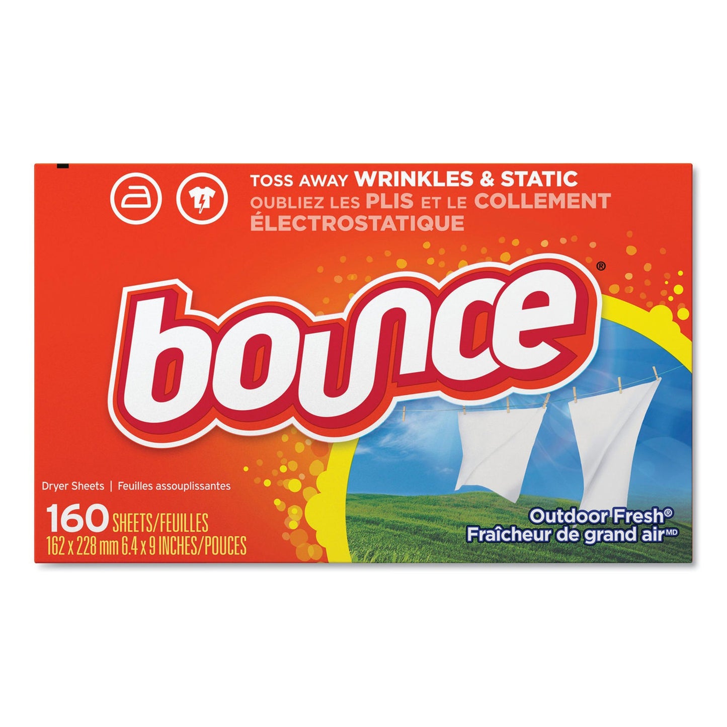 Bounce® Outdoor Fresh® Fabric Softener Dryer Sheets PGC80168CT