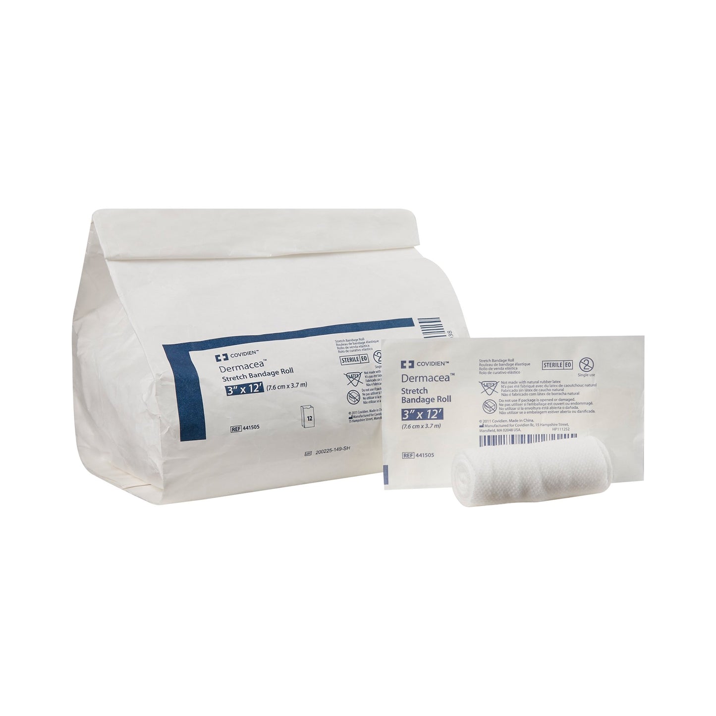 Dermacea™ Sterile Conforming Bandage, 3 Inch x 4 Yard, 1-Ply 441505