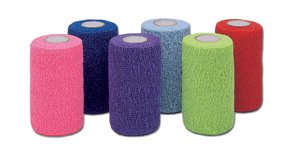 Cohesive Bandage CoFlex®·LF2 1 Inch X 5 Yard Self-Adherent Closure Neon Pink / Blue / Purple / Light Blue / Neon Green / Red NonSterile 20 lbs. Tensil