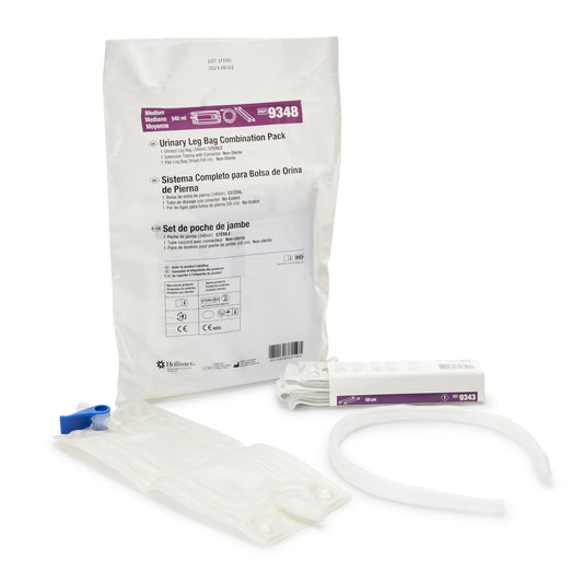 Urinary Leg Bag Hollister Anti-Reflux Valve Sterile 562 mL Vinyl - 9348
