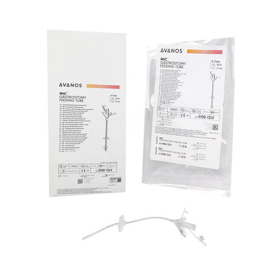Gastrostomy Feeding Tube MIC® 12 Fr. Silicone Sterile - 0100-12LV
