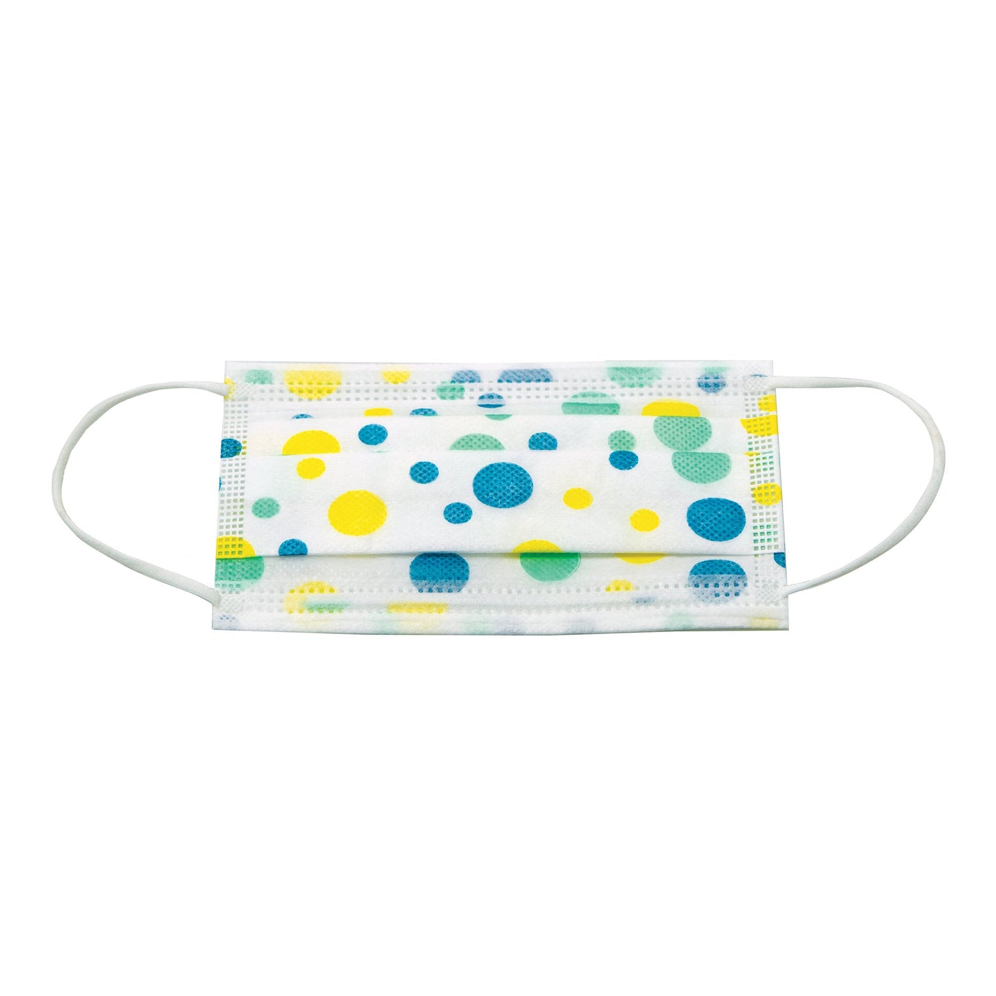 McKesson Pediatric Procedure Mask, Blue and Yellow Polka Dot 16-1000