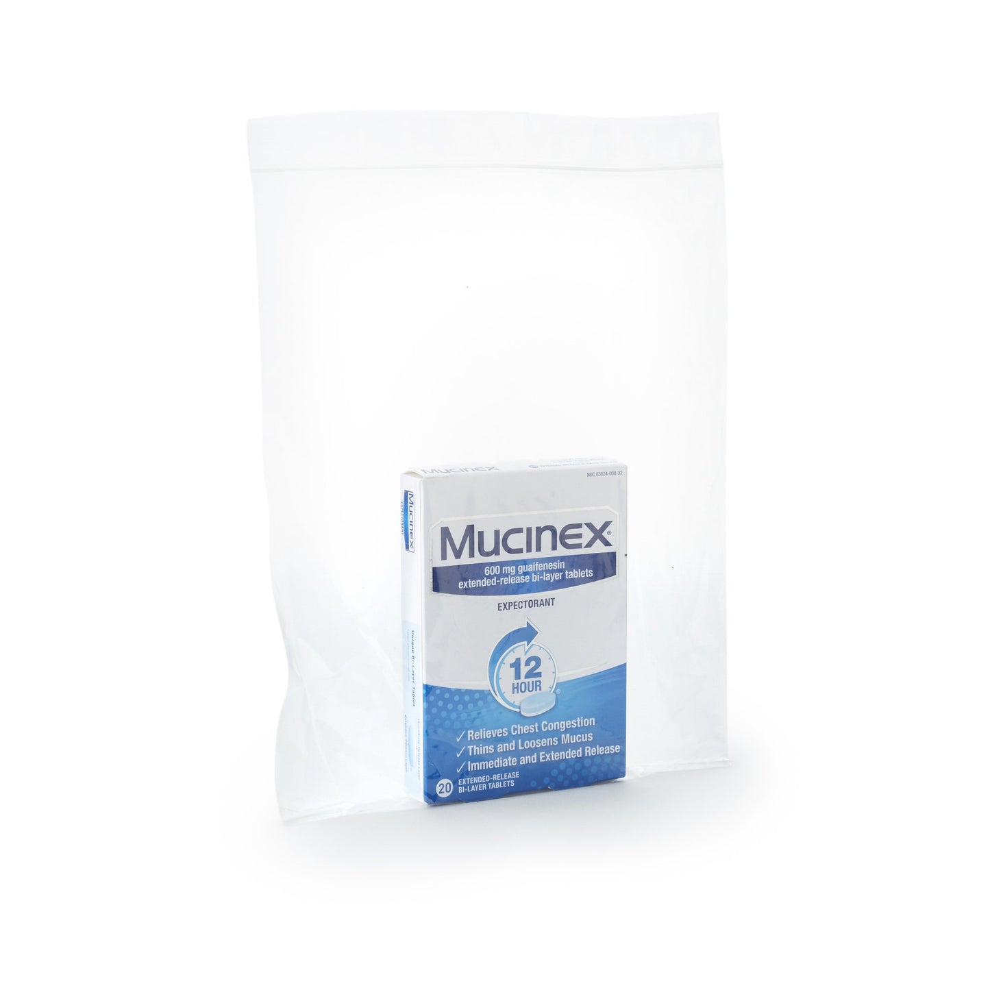 Mucinex® Guaifenesin Cold and Cough Relief 63824000832