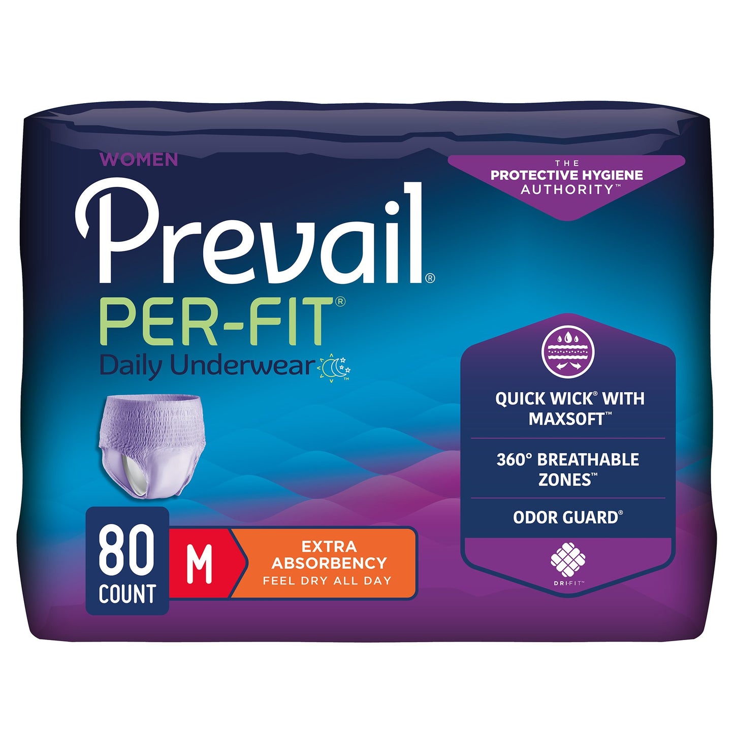 Prevail® Per-Fit® Women Extra Absorbent Underwear, Medium PFW-512