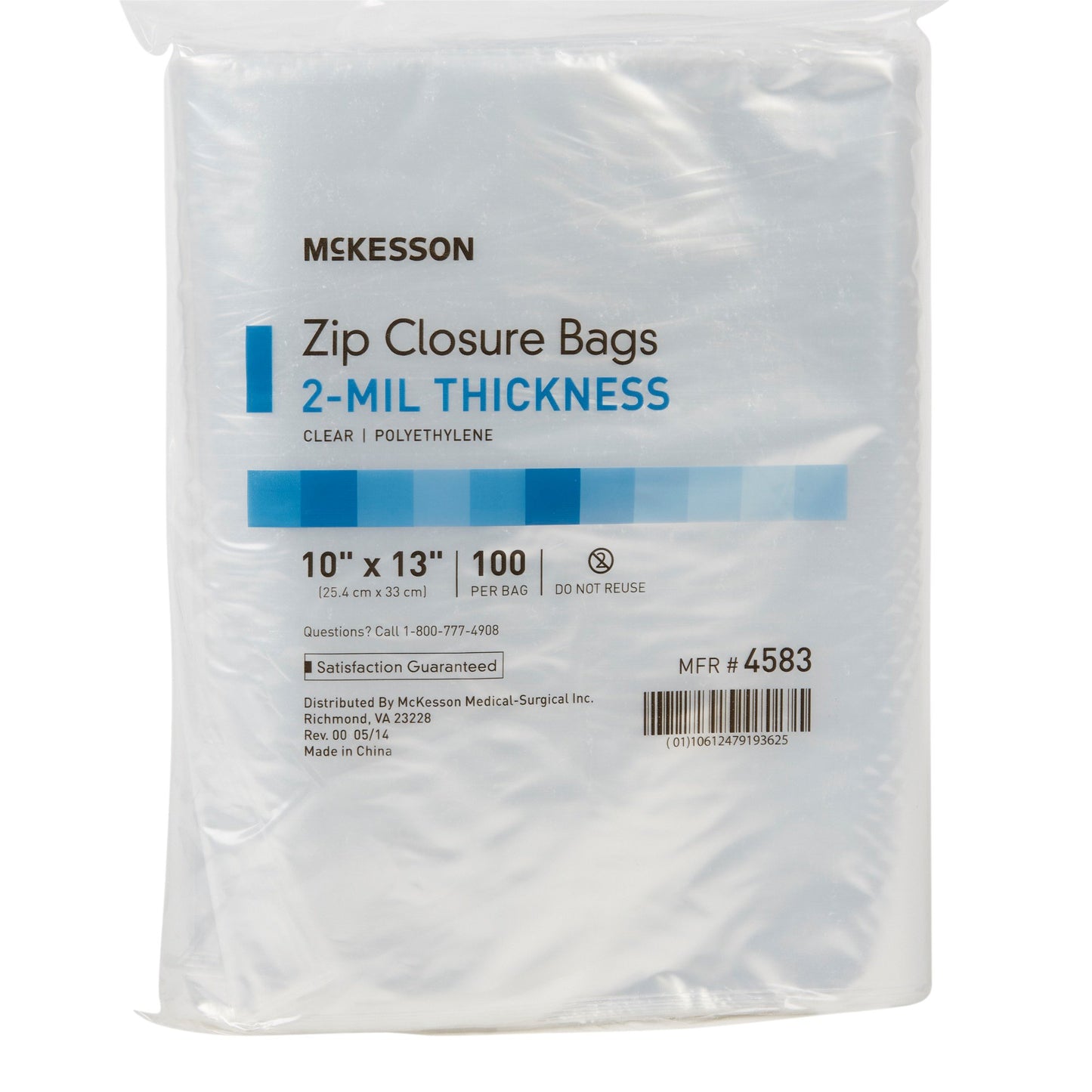McKesson Zip Closure Bag, 10 X 13 Inches 4583