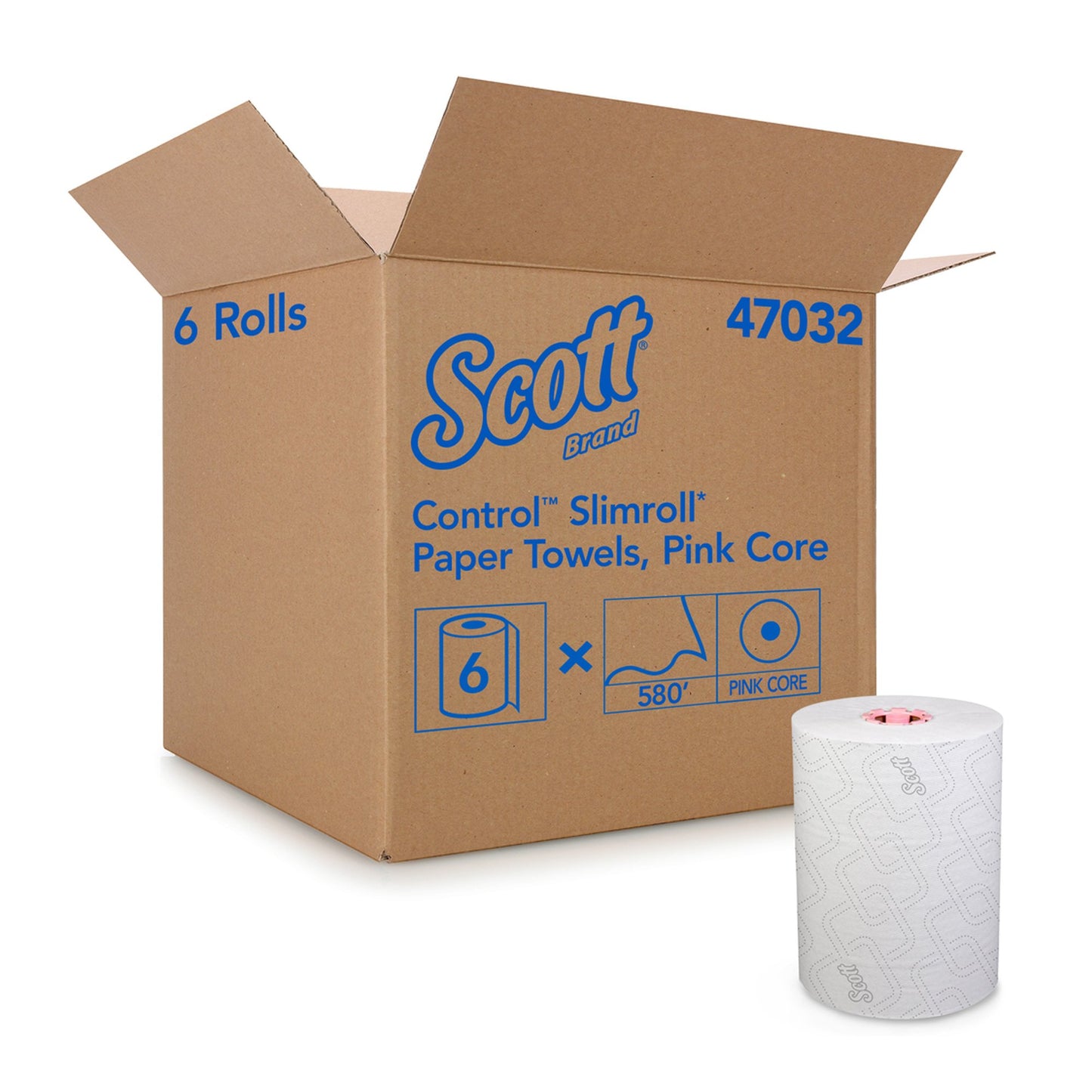 Scott® Control Slimroll™ White Paper Towel, 8 Inch x 580 Foot 47032