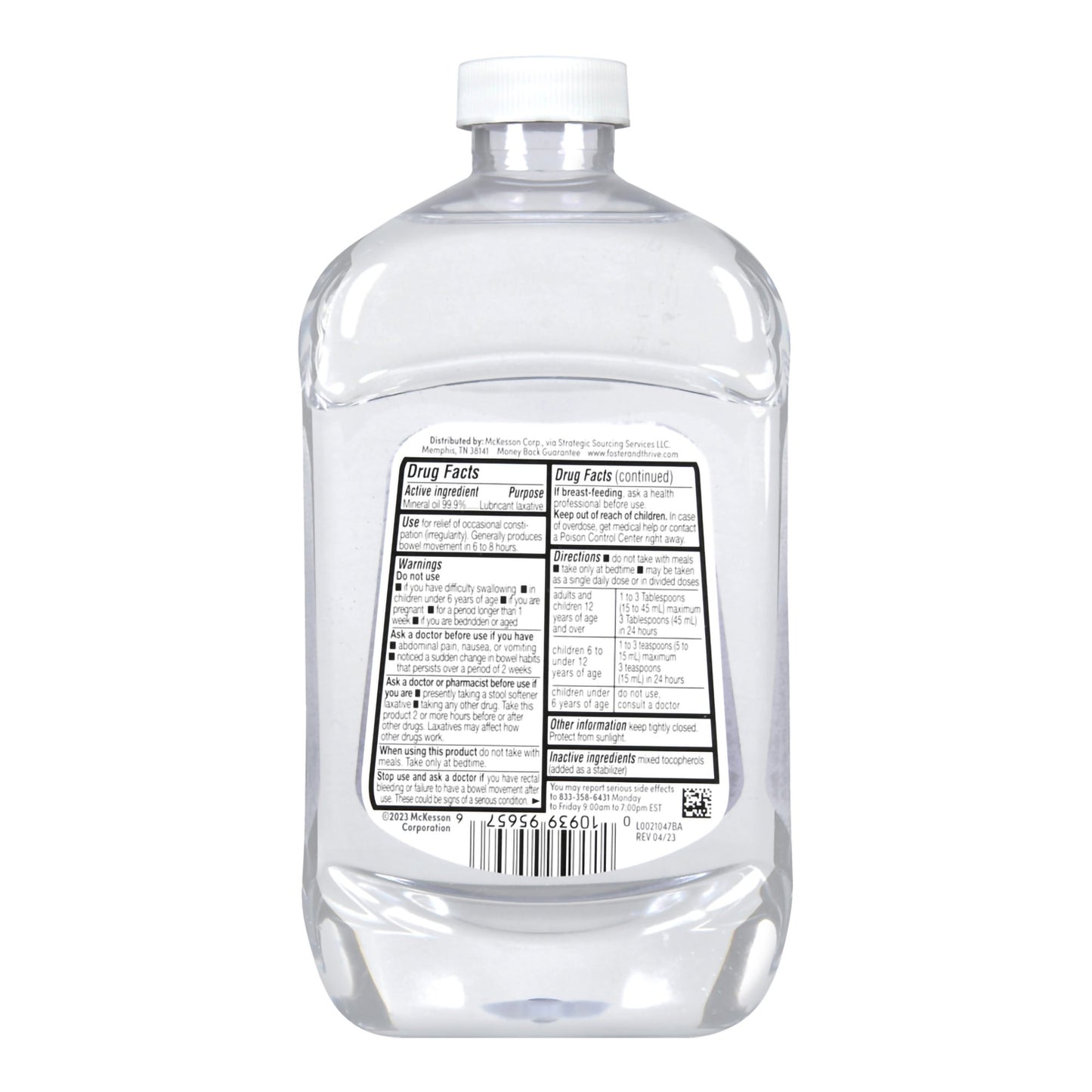 Foster & Thrive™ Mineral Oil Laxative, 16-ounce Bottle 70677111001