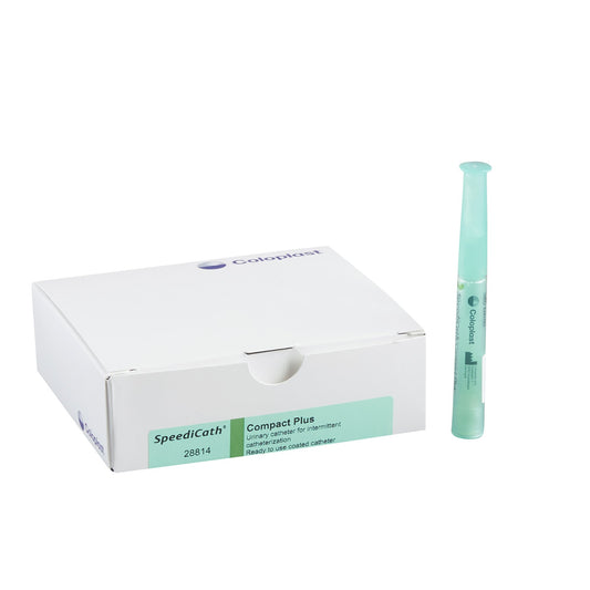 Urethral Catheter SpeediCath® Compact Plus Straight Tip Hydrophilic Coated Polyurethane 14 Fr. 3-1/2 Inch - 28814