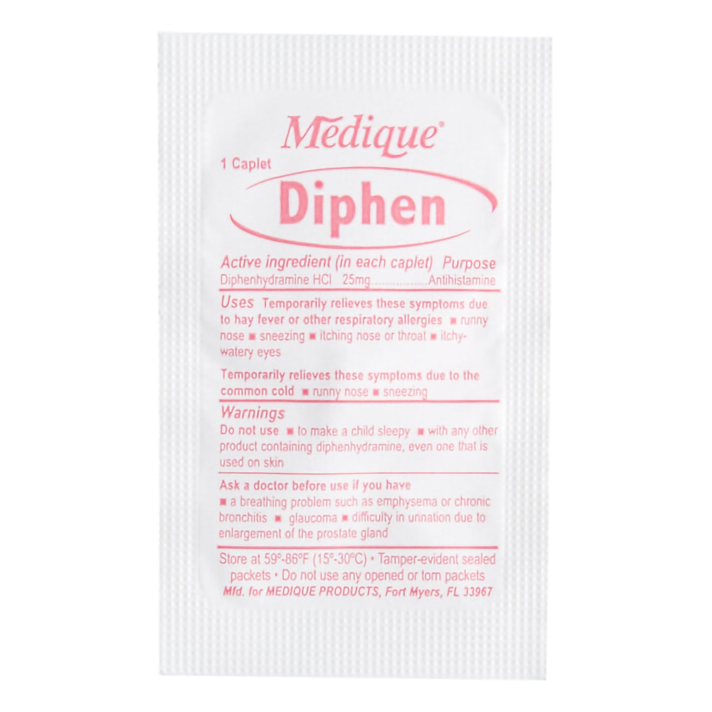 Diphen Diphenhydramine Allergy Relief 18447
