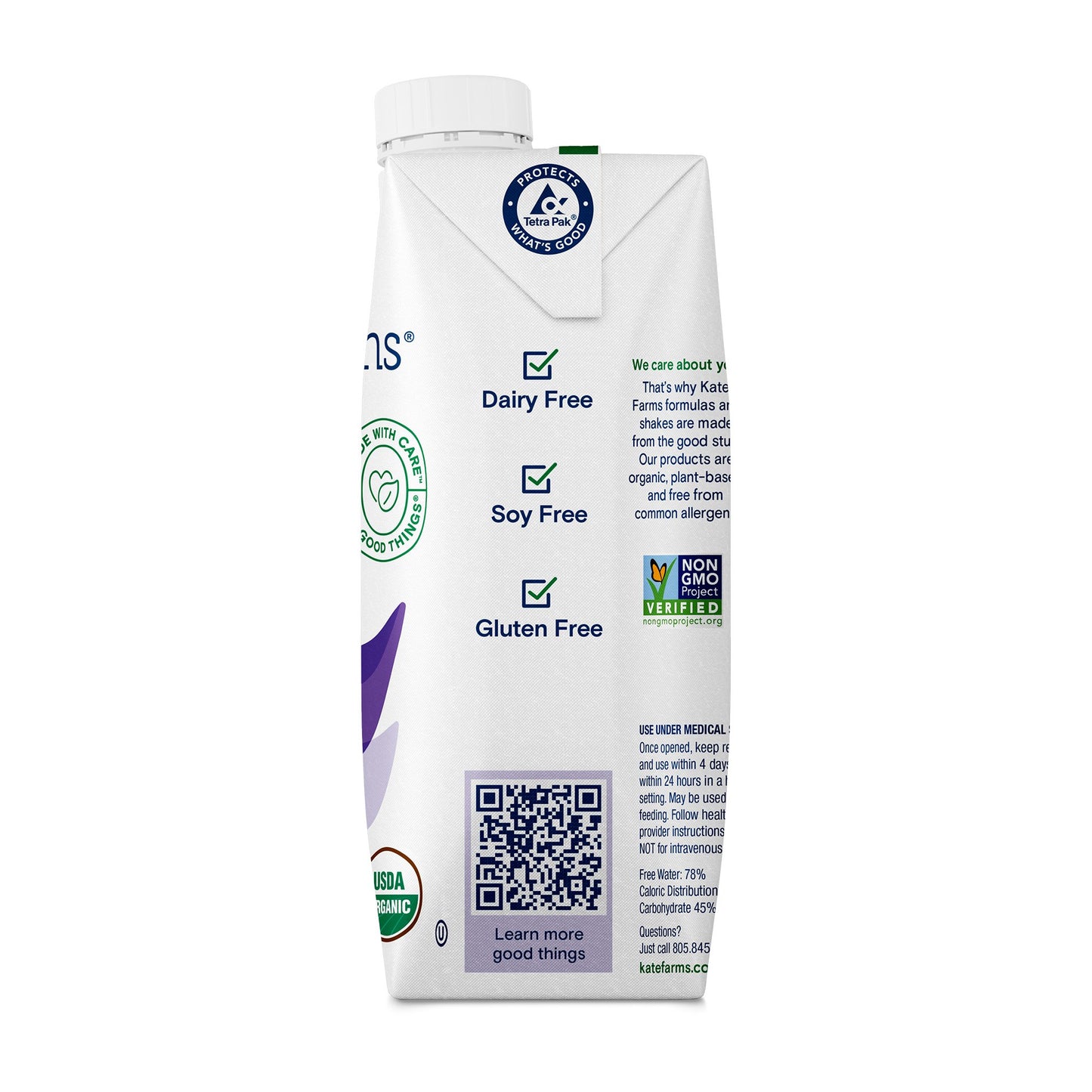 Kate Farms® Peptide 1.0 Vanilla Sole-Source Nutrition Formula, 11-ounce carton 811112030553