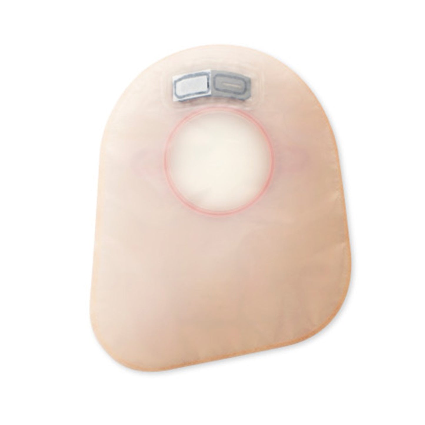 New Image™ 2-Piece Transparent Ostomy Pouch, Pre-cut to Fit 57 mm, Red Match 18383