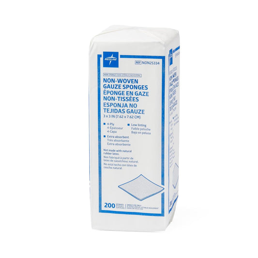 Avant Gauze® Nonwoven Sponge, 3 x 3 Inch, 4-Ply NON25334