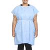 Patient Exam Gown X-Large Blue Disposable - 70260N