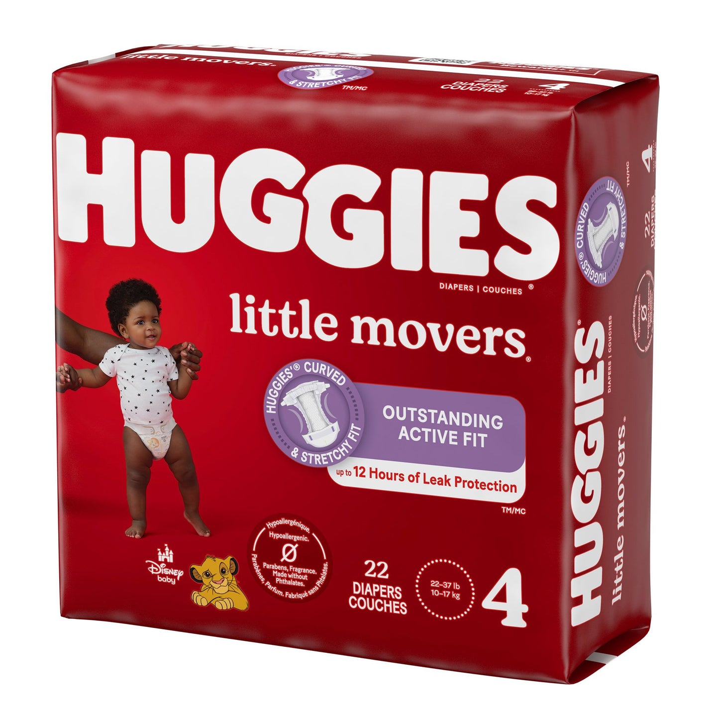 Huggies® Little Movers® Diaper, Size 4 49679