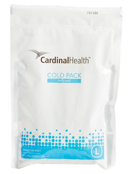Instant Cold Pack Cardinal Health™ General Purpose Large 6 X 9 Inch Plastic / Ammonium Nitrate / Water Disposable - 11440-900