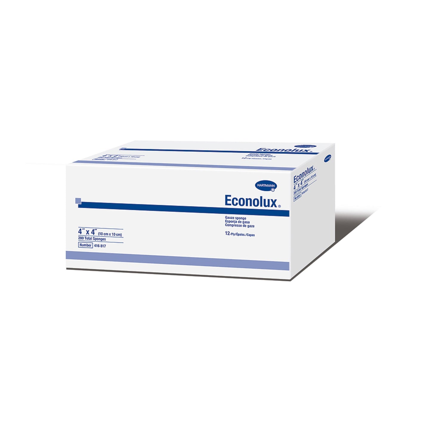 Econolux® Gauze Sponge, 4 x 4 Inch, 12-Ply 416817