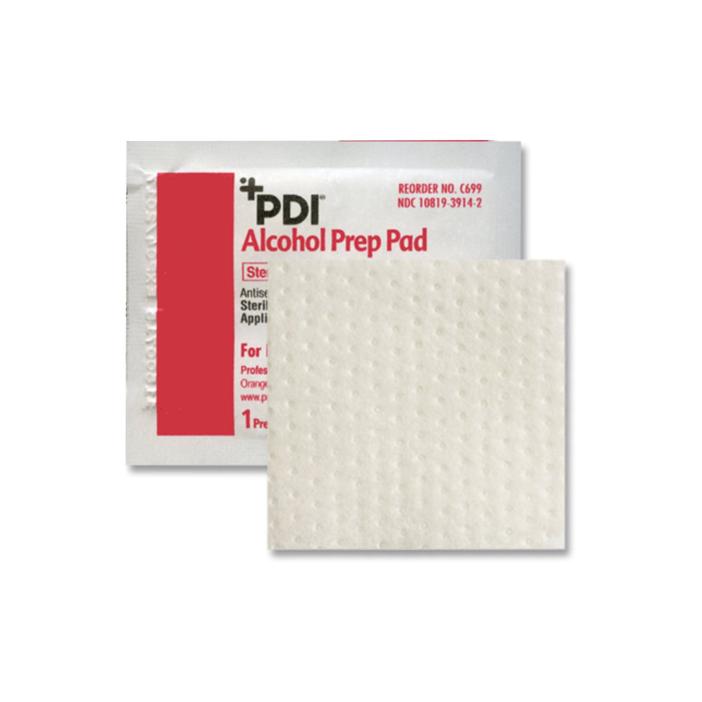 PDI® Alcohol Prep Pad, 2½ x 3 Inch C69900